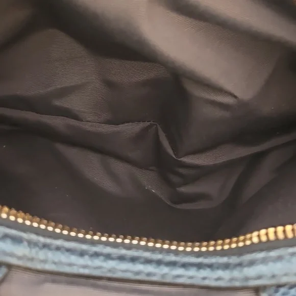 COACH Lexy Shoulder Bag - Metalic Denim F38879 - Picture 8 of 9